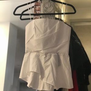 **NWT**ABS by Allen Schwartz strapless Top size0